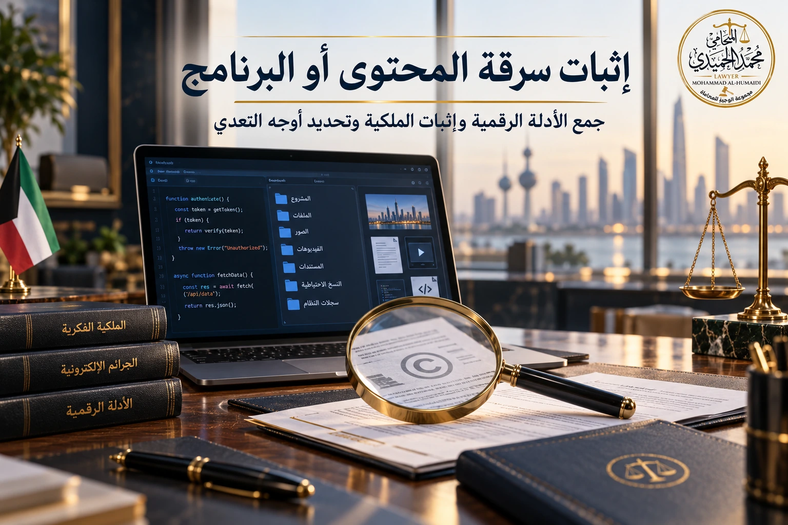 إثبات سرقة المحتوى أو البرنامج في الكويت
