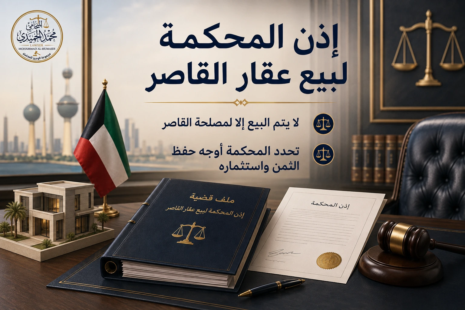 إذن المحكمة لبيع عقار القاصر