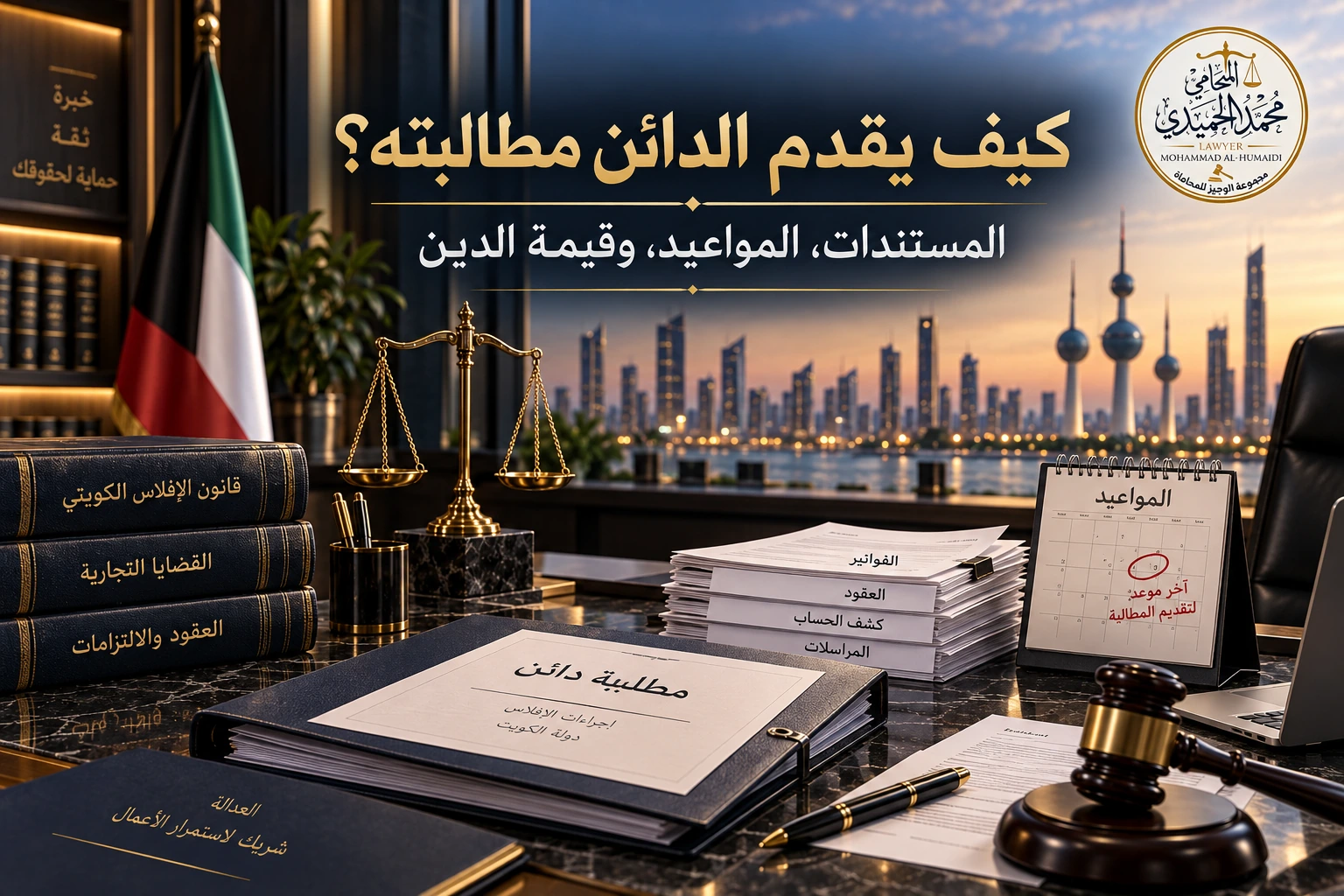 مستندات مطالبة الدائن في الإفلاس بالكويت