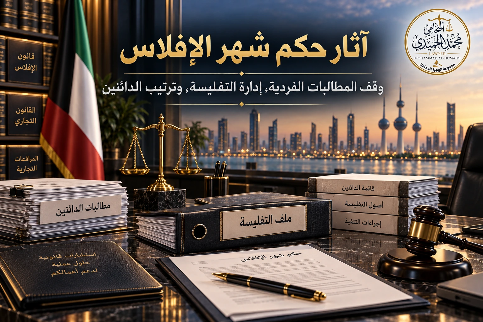 آثار افتتاح إجراءات شهر الإفلاس على الشركة والدائنين