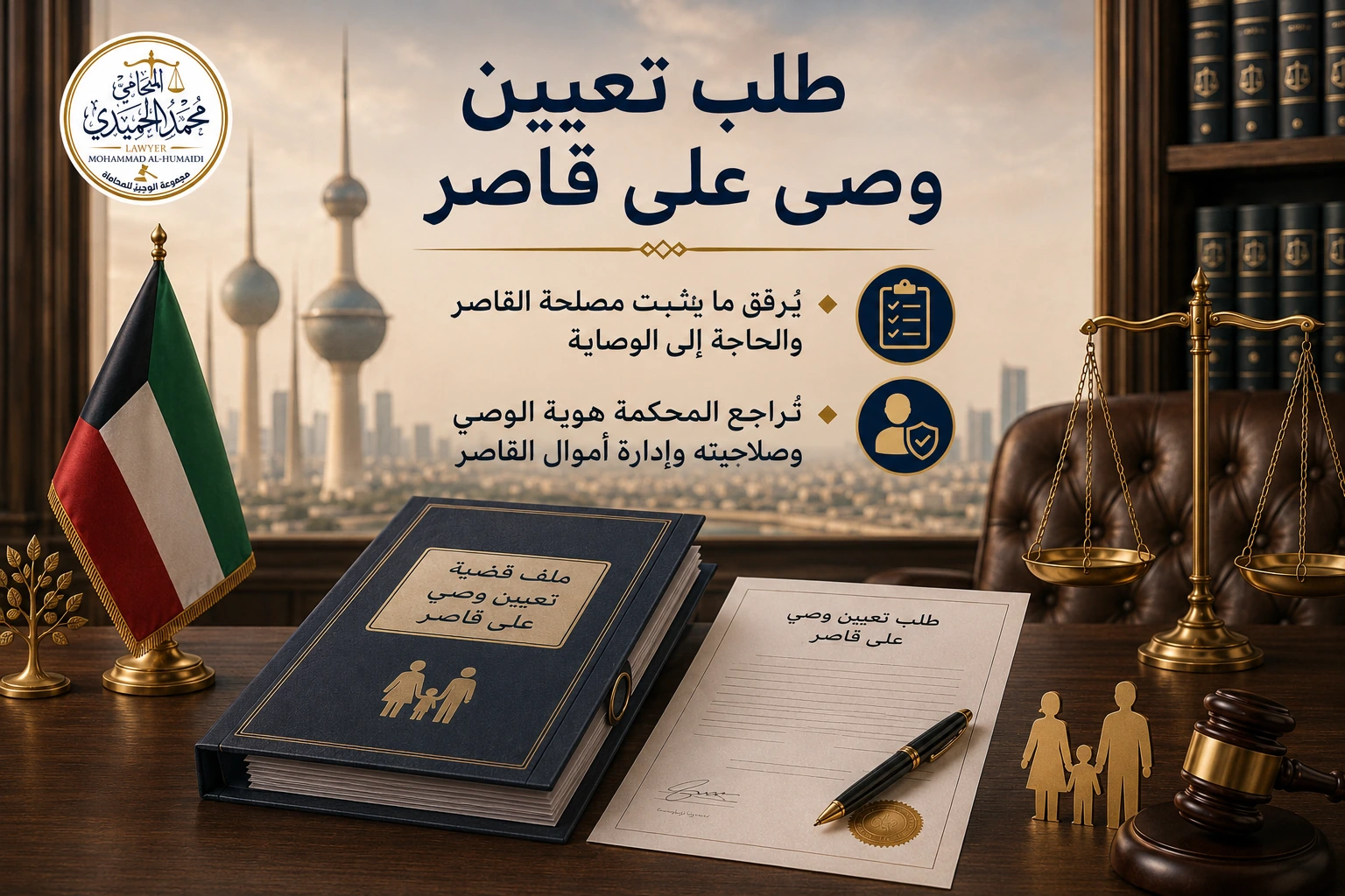 تعيين وصي على قاصر في الكويت: الطلب والمسؤوليات والمحاسبة 3 طلب تعيين وصي على قاصر في الكويت