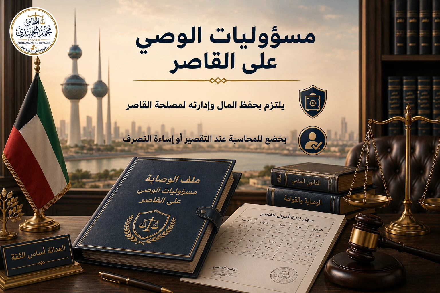 تعيين وصي على قاصر في الكويت: الطلب والمسؤوليات والمحاسبة 4 مسؤوليات الوصي على القاصر