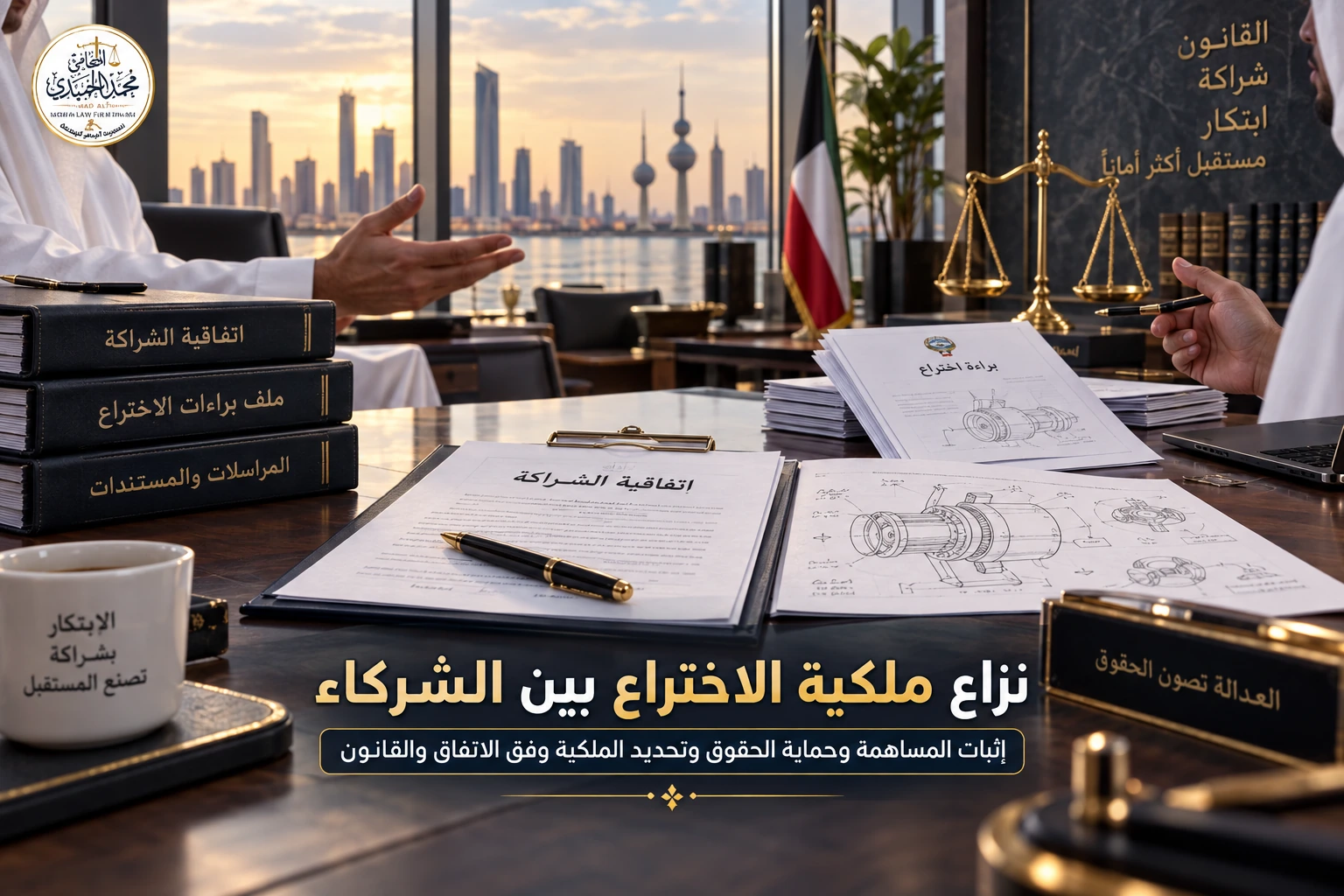تسجيل براءة اختراع في الكويت ونزاع ملكية الاختراع بين الشركاء 4 نزاع ملكية الاختراع بين الشركاء في الكويت