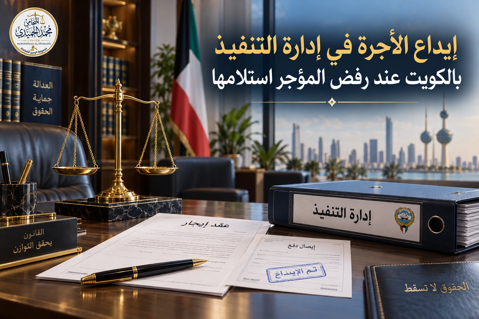 إيداع الأجرة في إدارة التنفيذ بالكويت عند رفض المؤجر استلامها