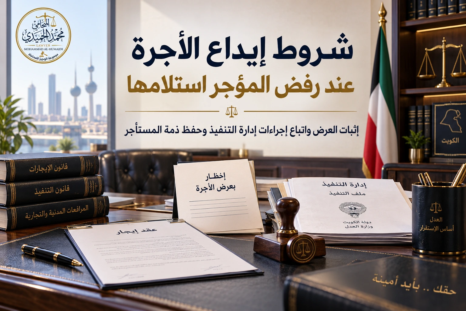 خطوات إيداع الأجرة في إدارة التنفيذ بالكويت
