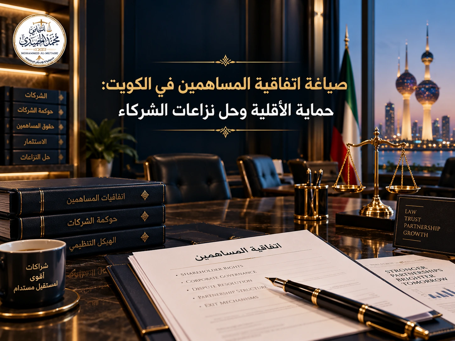 صياغة اتفاقية المساهمين في الكويت: حماية الأقلية وحل نزاعات الشركاء