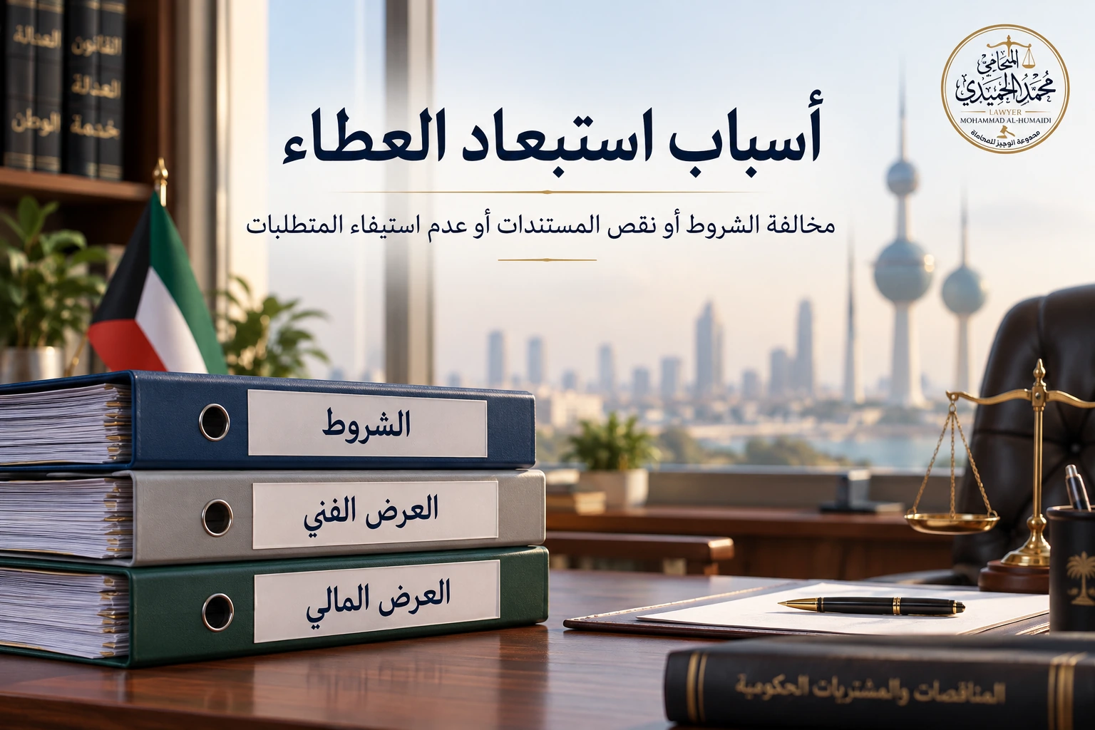 الطعن على استبعاد عطاء من مناقصة عامة في الكويت 3 أسباب استبعاد العطاء في الكويت